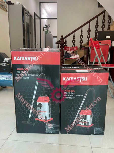 Máy hút bụi công nghiệp khô và ướt KAMASTSU KHB 20L