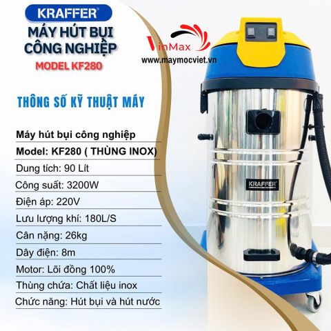 Máy Hút Bụi Công Nghiệp Kraffer KF280