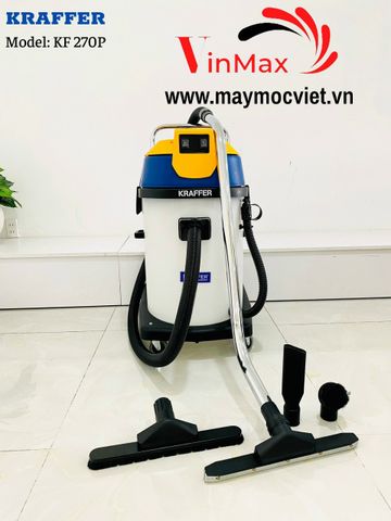 Máy hút bụi nước Kraffer KF270P thùng nhựa ABS