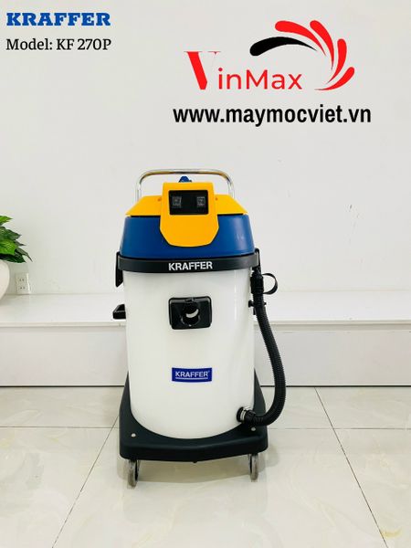 Máy hút bụi nước Kraffer KF270P thùng nhựa ABS