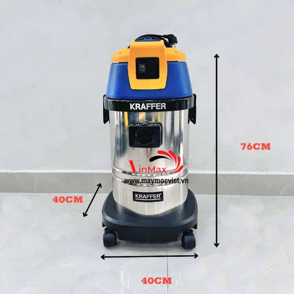 Máy hút bụi công nghiệp KRAFFER KF130 (inox)