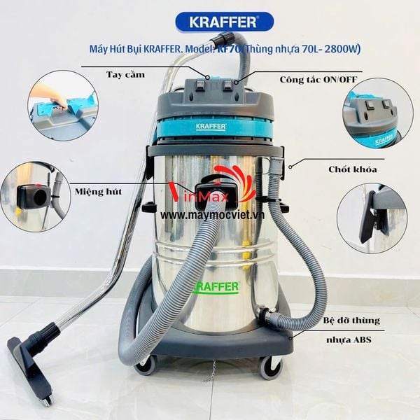 Máy Hút Bụi Công Nghiệp Kraffer KF70
