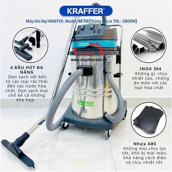 Máy Hút Bụi Công Nghiệp Kraffer KF70