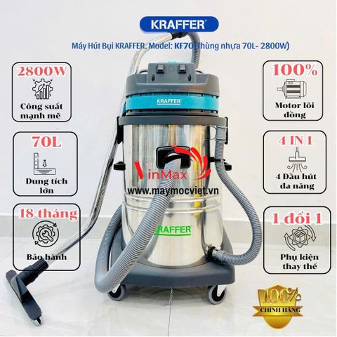 Máy Hút Bụi Công Nghiệp Kraffer KF70
