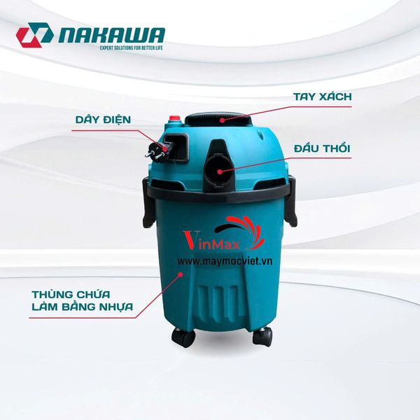 Máy hút bụi công nghiệp NAKAWA NK-HB15PLUS