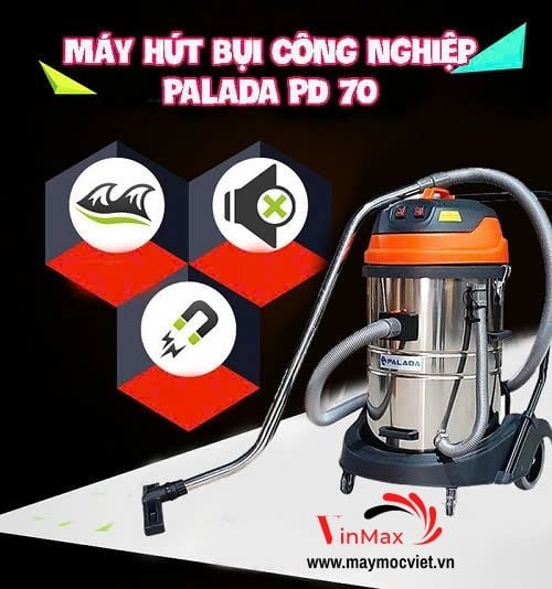 Máy hút bụi công nghiệp nhà xưởng Palada PD70