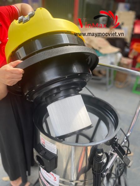 Máy hút bụi công nghiệp Pertek PT80H 4500W- 3 motor 2 lõi lọc