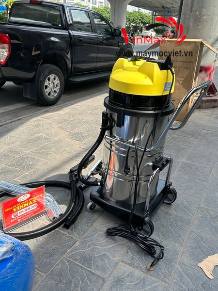 Máy hút bụi công nghiệp Pertek PT80H 4500W- 3 motor 2 lõi lọc