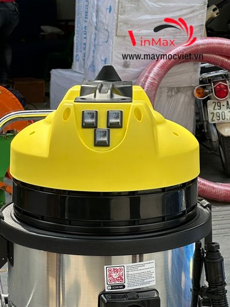 Máy hút bụi công nghiệp Pertek PT80H 4500W- 3 motor 2 lõi lọc