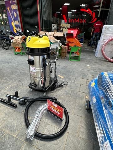 Máy hút bụi công nghiệp Pertek PT80H 4500W- 3 motor 2 lõi lọc