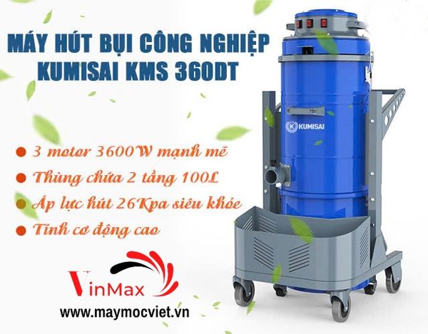 Máy hút bụi khô ướt công nghiệp Kumisai KMS 360DT