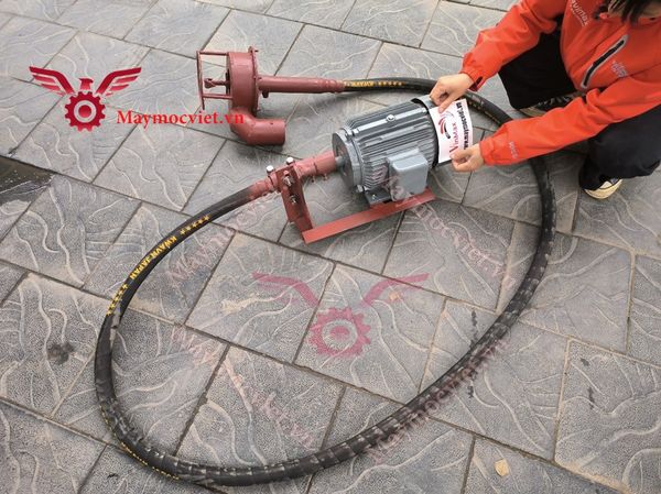 Máy hút bùn dây mềm 3 mét động cơ 3kw 1 pha Turbo TBH33