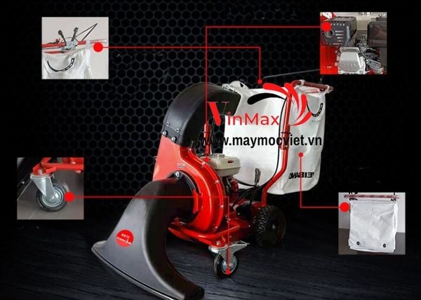 Máy hút rác lá cây động cơ xăng Turbo TBH800