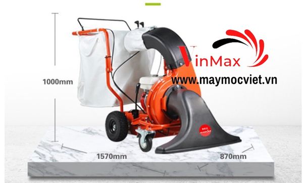 Máy hút rác lá cây động cơ xăng Turbo TBH800