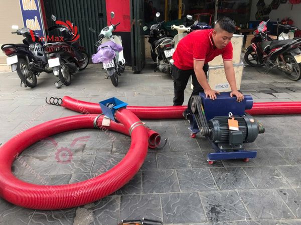 Máy hút nông sản, nguyên liệu 2 đầu 15m công suất 7.5kw Turbo TBH1575