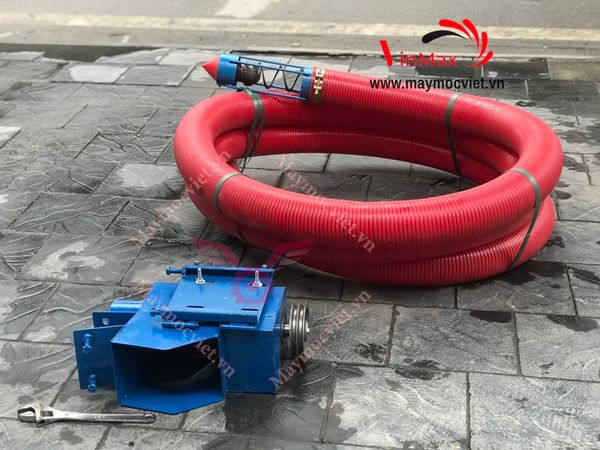 Máy hút nông sản, máy hút ngô thóc lúa, cà phê cáp mềm 9m motor 3kw Vinmax VMH9000