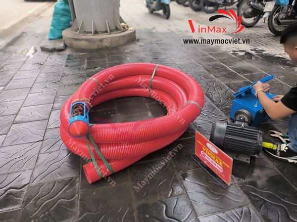 Máy hút nông sản, máy hút ngô thóc lúa, cà phê cáp mềm 9m motor 3kw Vinmax VMH9000