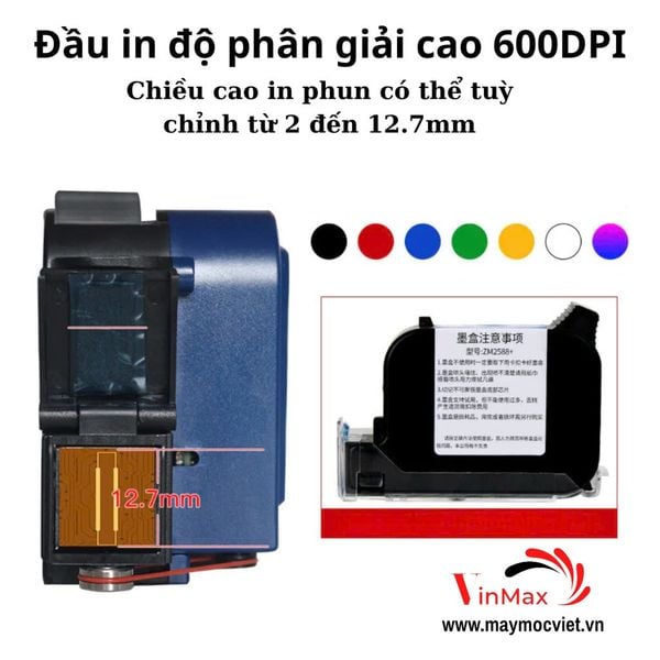 Máy in date cầm tay mini  Turbo TFG16V Tiếng Việt