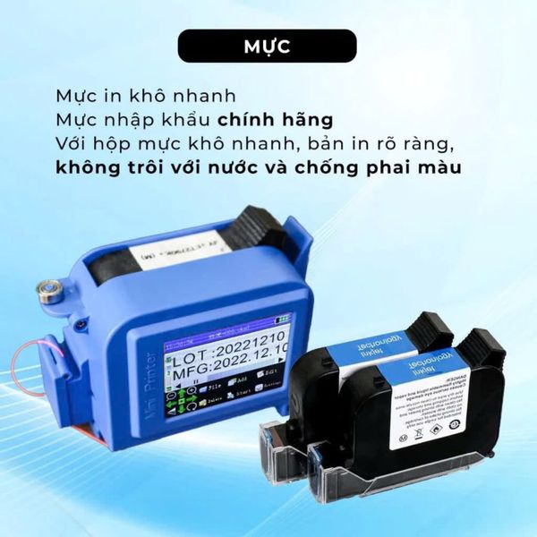Máy in date cầm tay mini  Turbo TFG16V Tiếng Việt
