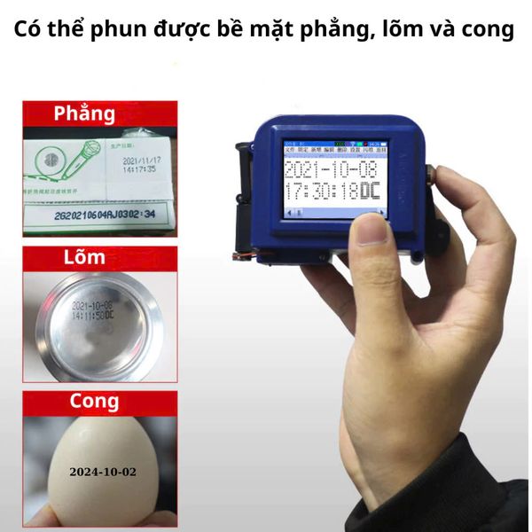 Máy in date cầm tay mini  Turbo TFG16V Tiếng Việt