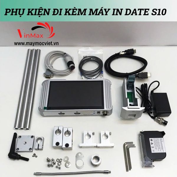 Máy in phun date tự động Turbo S10 có băng tải