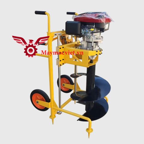 Máy khoan đất Kawasaki 7HP-KD có khung giá đỡ