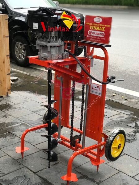 Máy khoan đất khung giá đỡ 7HP Kawasaki KW196