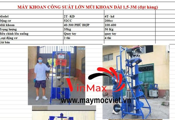 Máy khoan đất công nghiệp chôn cọc năng lượng mặt trời Kawasaki VMK200
