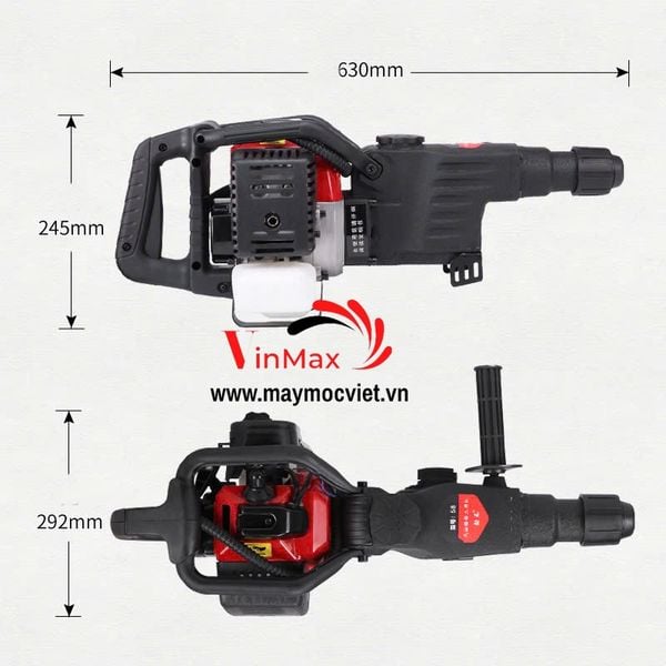 Máy khoan đục đá 2 thì Turbo TBD2000