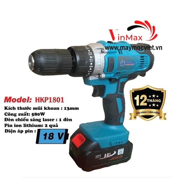 Máy Khoan Pin Huspanda HKP 1801