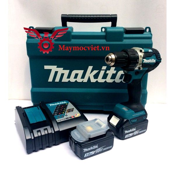 Máy khoan bắt vít MAKITA DDF484RFE (18V*2 3.0AH)