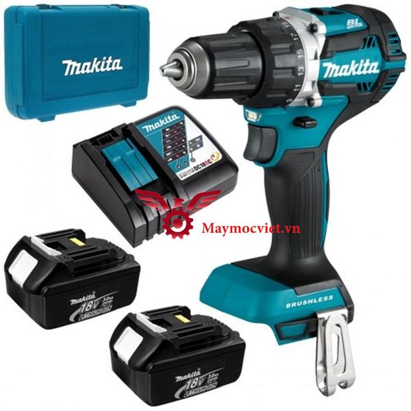 Máy khoan bắt vít MAKITA DDF484RFE (18V*2 3.0AH)