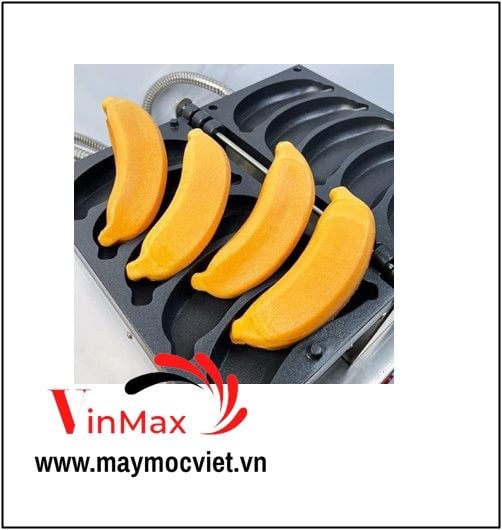 Máy làm bánh quả chuối  tạo hình cute khuôn 5 quả TURBO TBK5