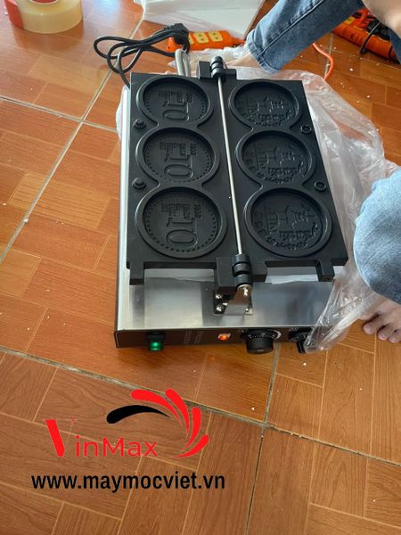 Máy làm bánh đồng xu 3 khuôn Vinmax VMB306