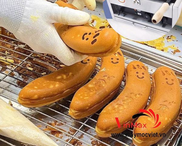 Máy làm bánh quả chuối  tạo hình cute khuôn 5 quả TURBO TBK5