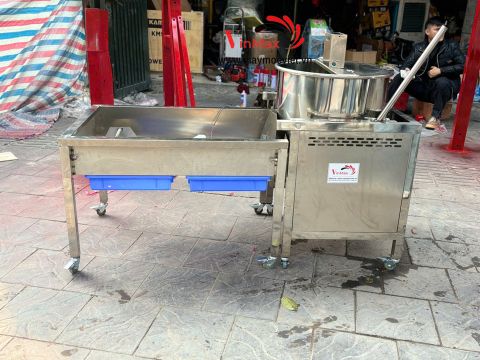 Máy làm bắp rang bơ công nghiệp dùng gas Turbo TBR60