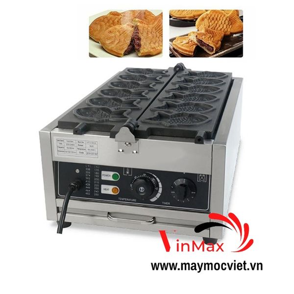 Máy làm bánh cá hotdog 6 con cỡ lớn dùng điện Vinmax VMC3000