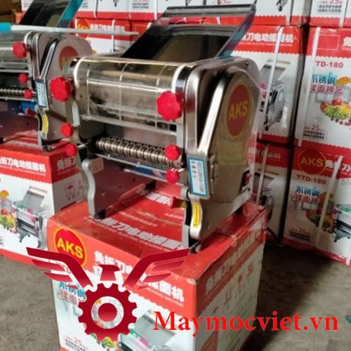 Máy cán bột làm mỳ tươi chạy điện inox VM AKS