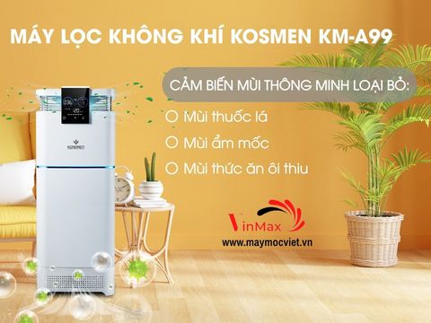 Máy lọc không khí kiêm bù ẩm Kosmen KM-A99 145W