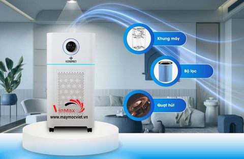Máy lọc không khí kèm bù ẩm Kosmen KM-A65