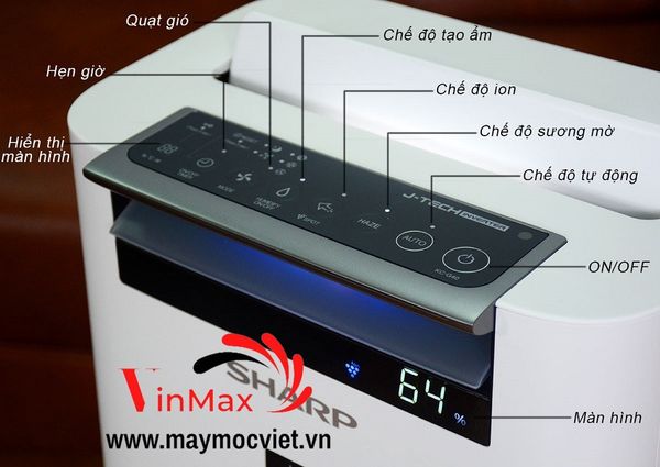 Máy Lọc Không Khí Và Tạo Ẩm Sharp KC-G60EV-W
