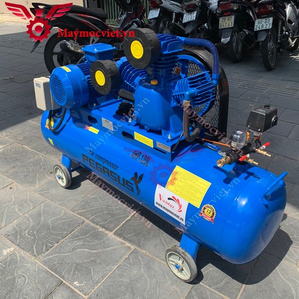 Máy Nén khí Pegasus TM-V-0.36/12.5-120L (380V) 4Hp, 120 Lít, Áp 12.5