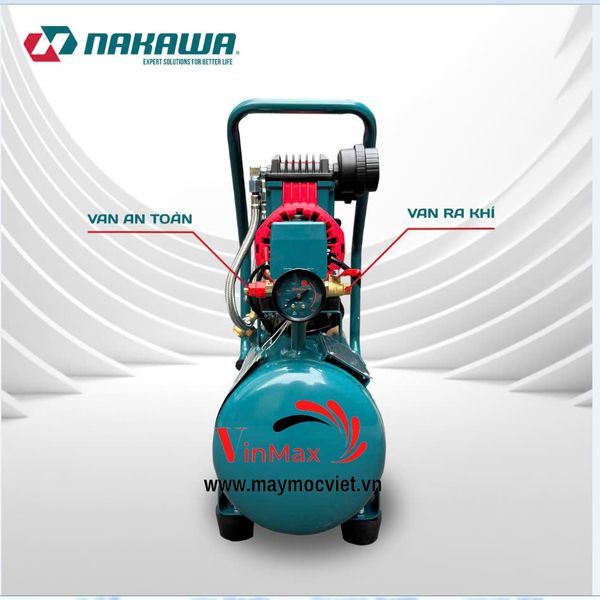 Máy Nén Khí Không Dầu Tốc Nhanh Siêu Êm 1200W 15L Nakawa NK-BH1615E