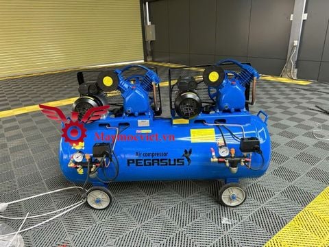 Máy nén khí Pegasus 230L 2 đầu nén, 2 motor TM – V-0.25/8×2