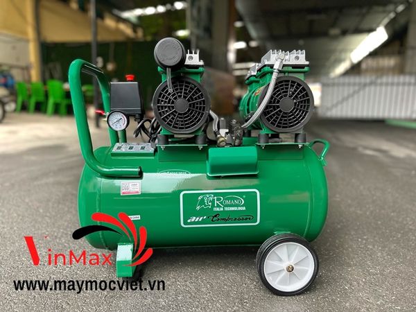 Máy Nén Khí Không Dầu 1680W Romano ROMA750/50 50L
