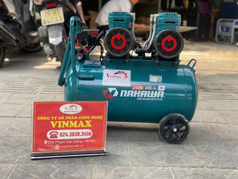 Máy nén khí không dầu, tốc nhanh, siêu êm  Nakawa NK-BH5050E - 50 lít