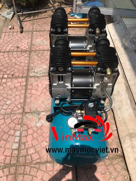 Máy nén khí không dầu Puma 2 đầu nén 70 lit (6hp)