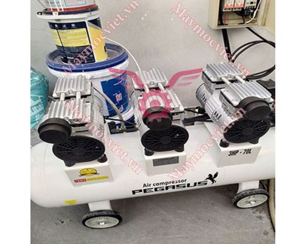 Máy nén khí giảm âm Pegasus TM - OF750 x 3- 70L