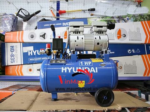 Máy nén khí không dầu 1HP 24 Lít Hyundai AH1-124