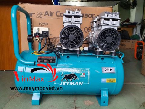 Máy Nén Khí Không Dầu Jetman 50L 2Hp JM-780x2 Lên Hơi Nhanh